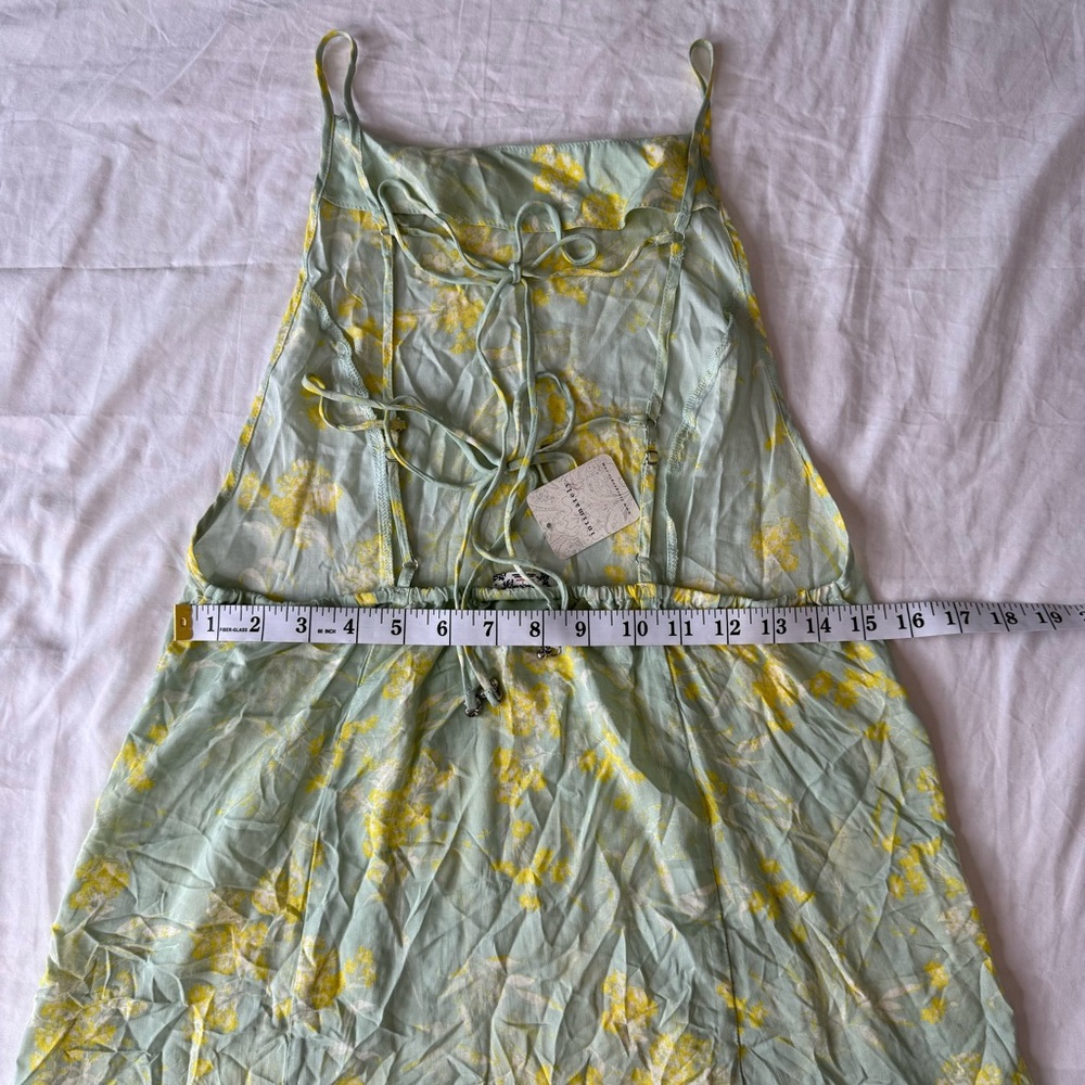 Intimately Free People In Control Sage Combo Floral Slip Dress M NWT - Picture 6 of 10